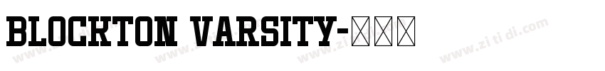 BLOCKTON VARSITY字体转换